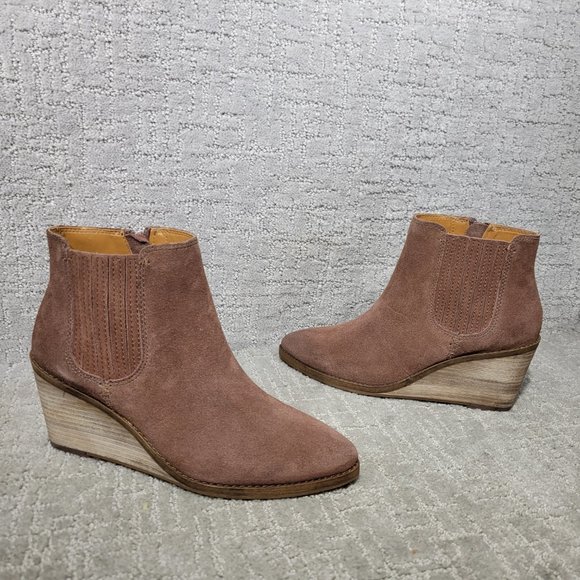 Frye And Co. Kaye Chelsea Women's Size US 8.5M Brown Suede Zip Ankle Boots. NEW - Picture 3 of 11